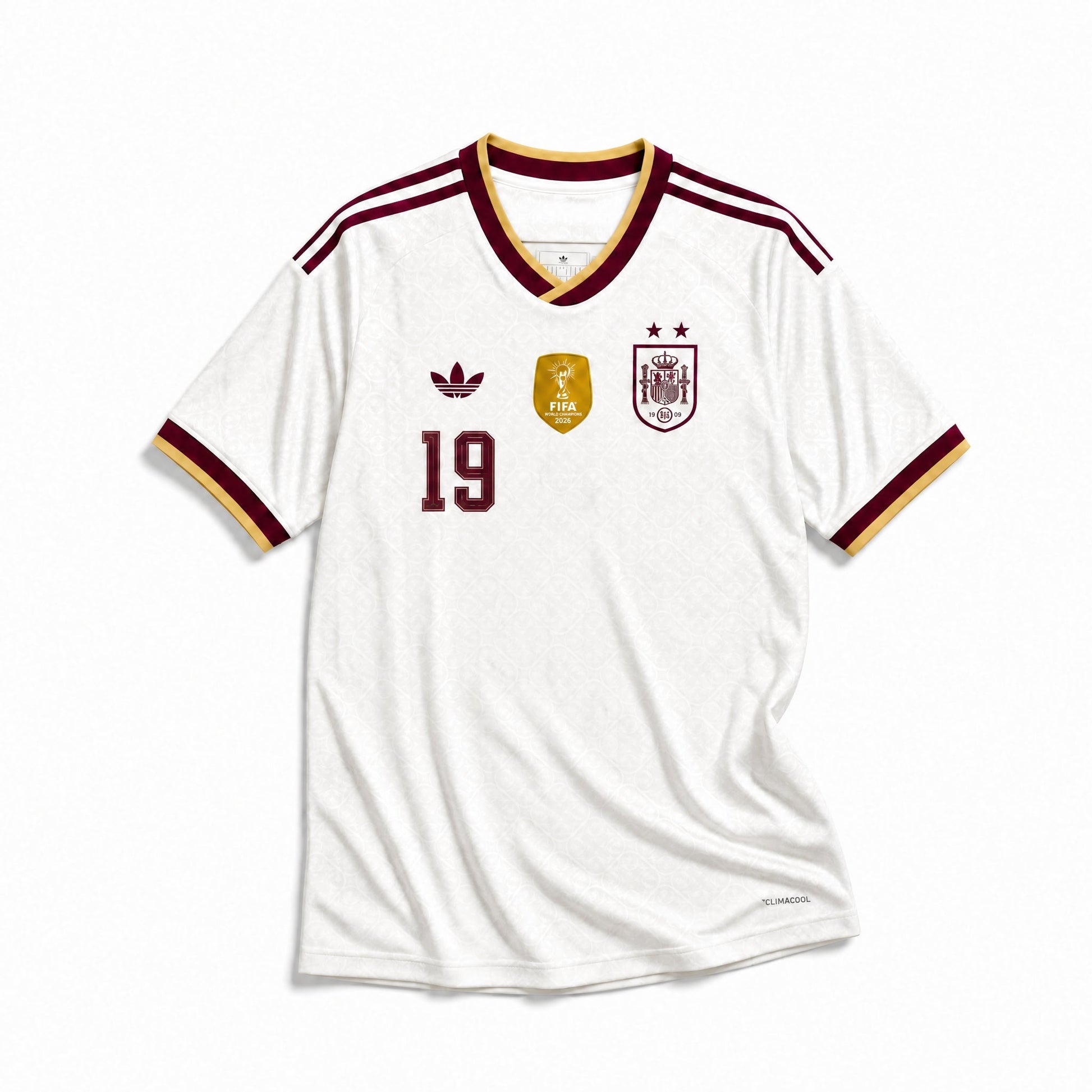 Maillot Lamine Yamal Espagne Extérieur 2026 Vainqueur Coupe du Monde (2 Stelle) – vue 2