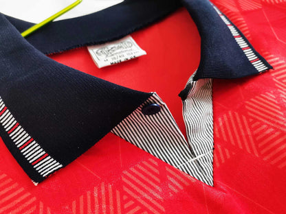 Angleterre Maillot Extérieur Red 1990 – vue 5