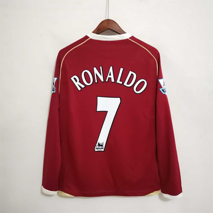 Man. United Maillot Domicile Premier League Manches Longues 2006/07 – vue 4
