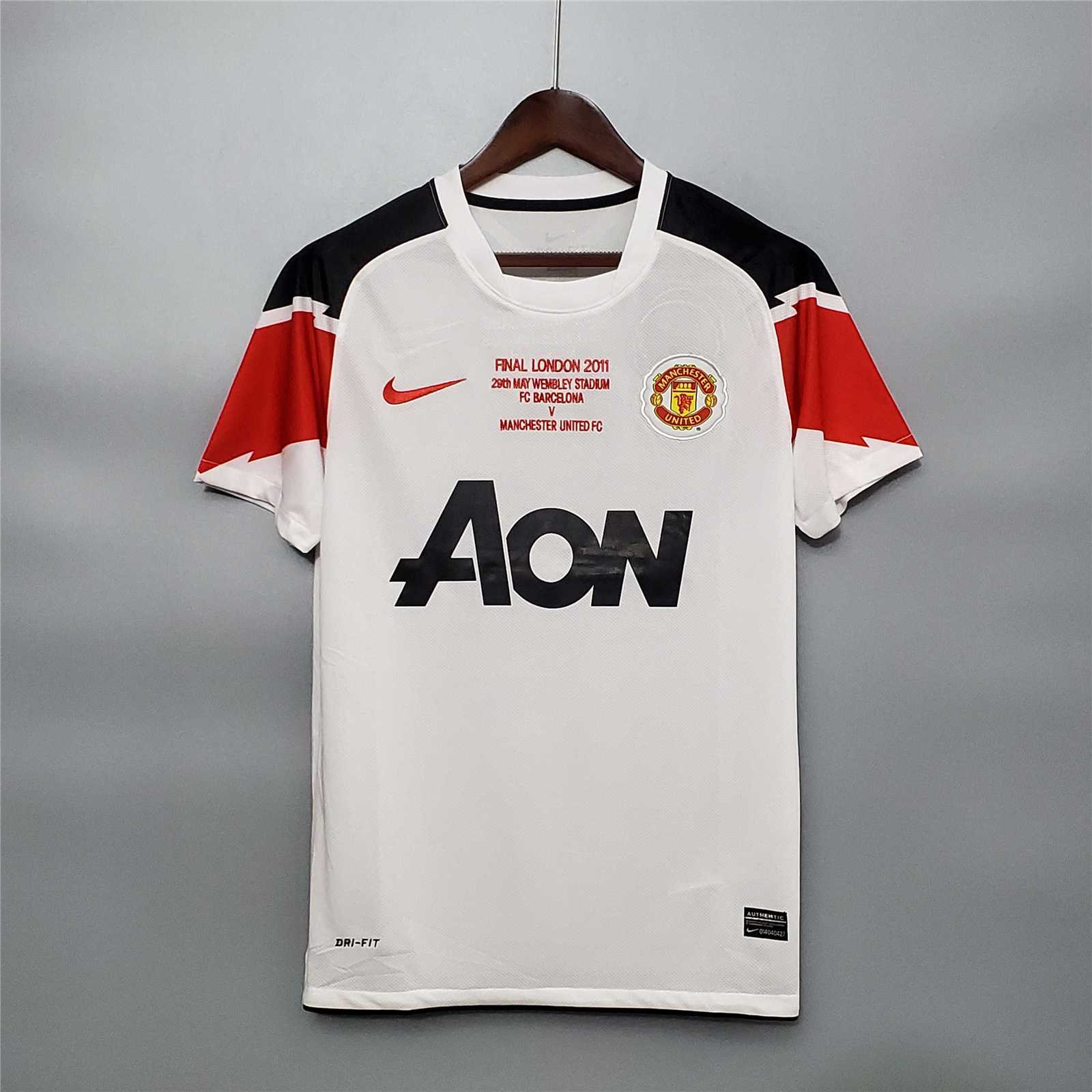 Man. United Maillot Extérieur Champions League 2010/11 – vue 2