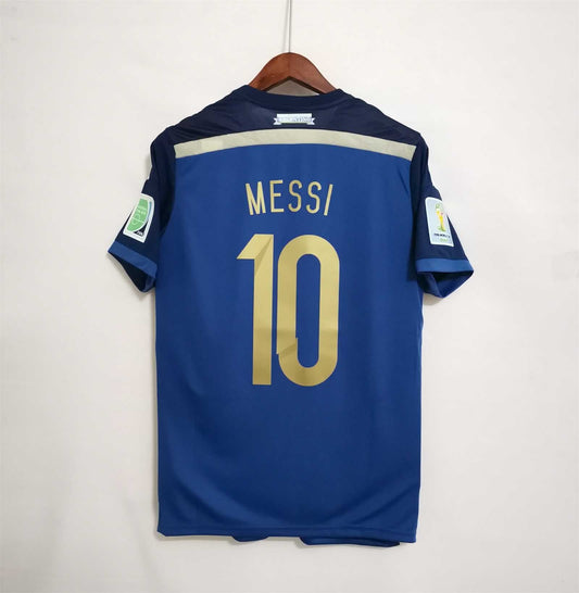 Maillot Messi Argentine Extérieur Coupe du Monde Final 2014