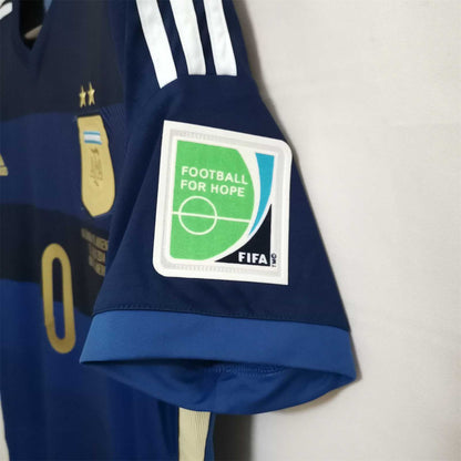 Maillot Messi Argentine Extérieur Coupe du Monde Final 2014 – vue 6