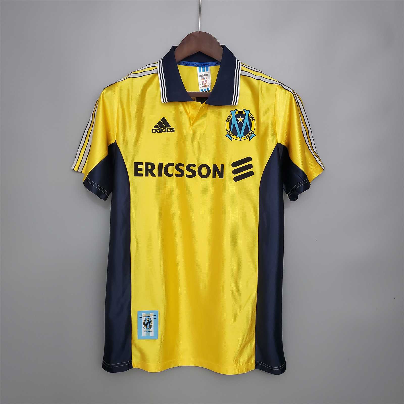 Marseille Maillot Extérieur Yellow 1998/99