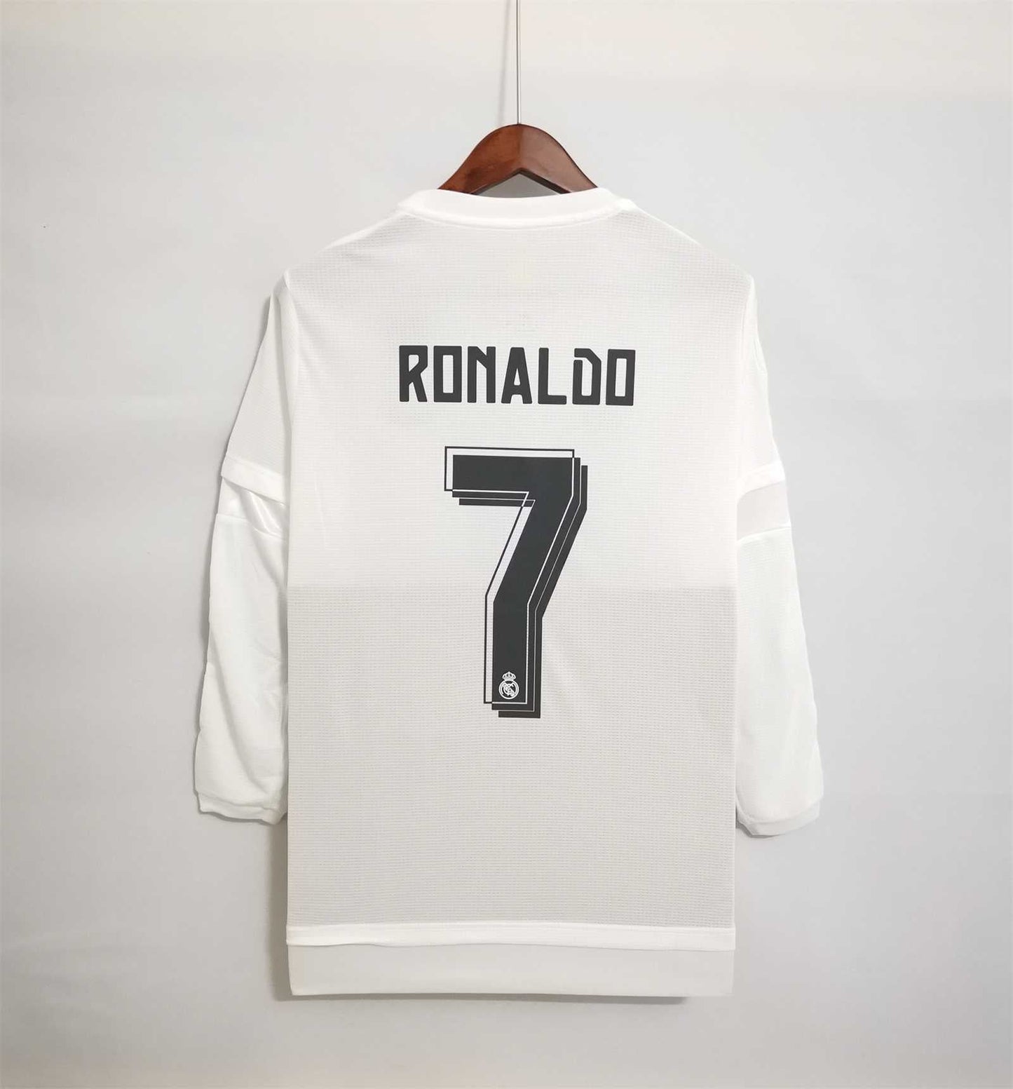 Real Madrid Maillot Domicile White Manches Longues 2015/16 – vue 2