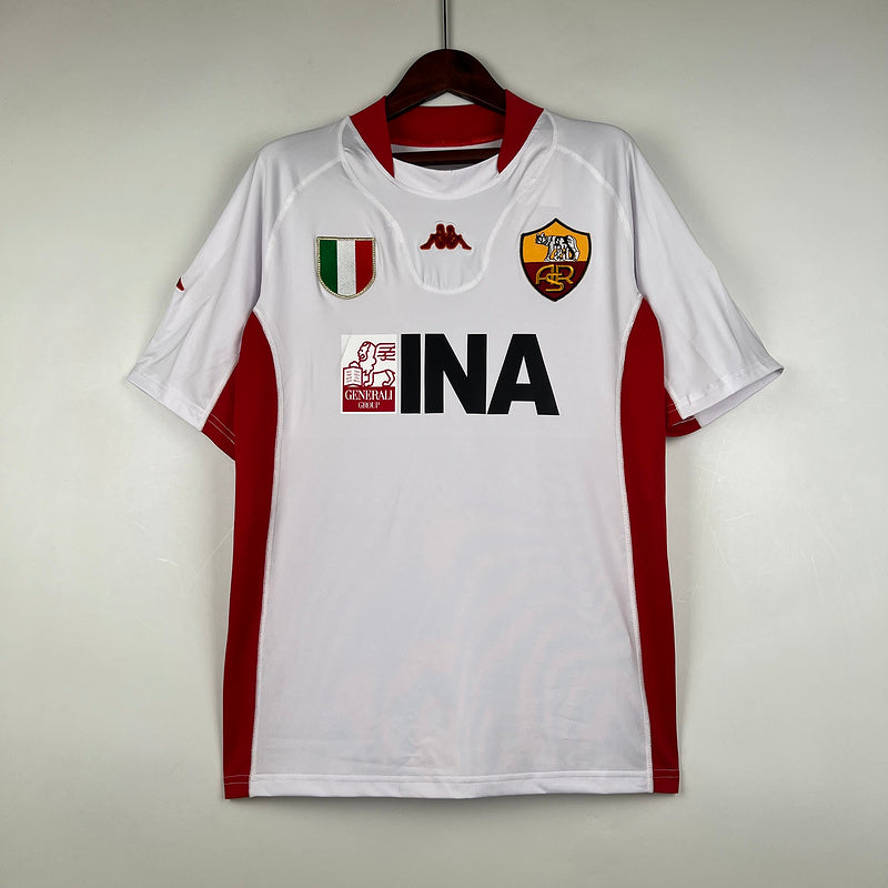 Roma Maillot Extérieur White 2001/02