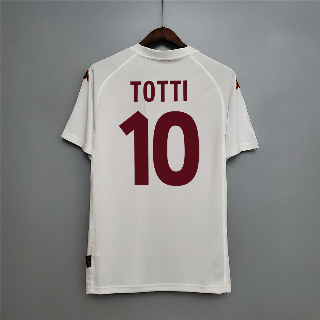 Roma Maillot Extérieur White 2000/01 – vue 2