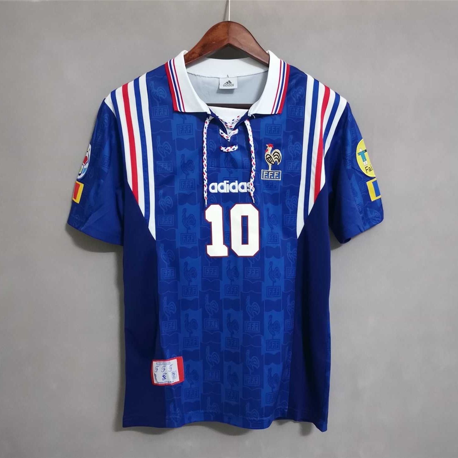 Maillot Zidane France Domicile 1996 – vue 4