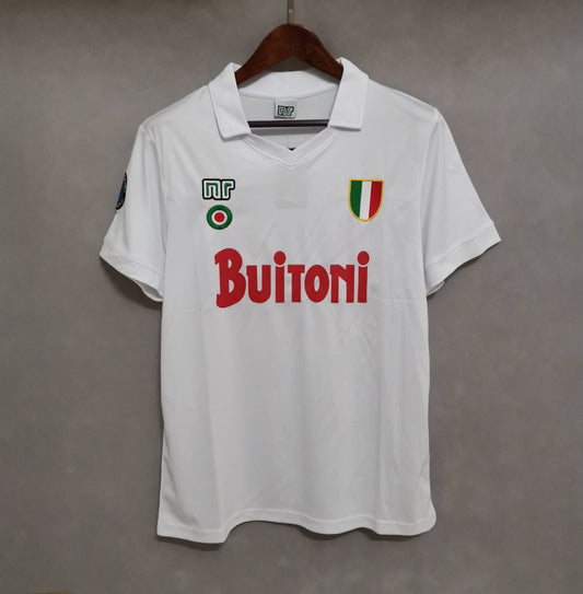 Napoli Maillot Extérieur White 1987/88