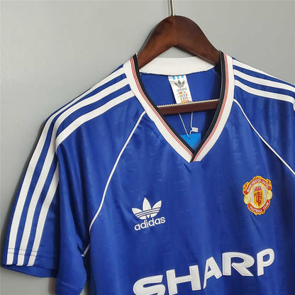 Man. United Maillot Extérieur Blue 1988/89 – vue 4
