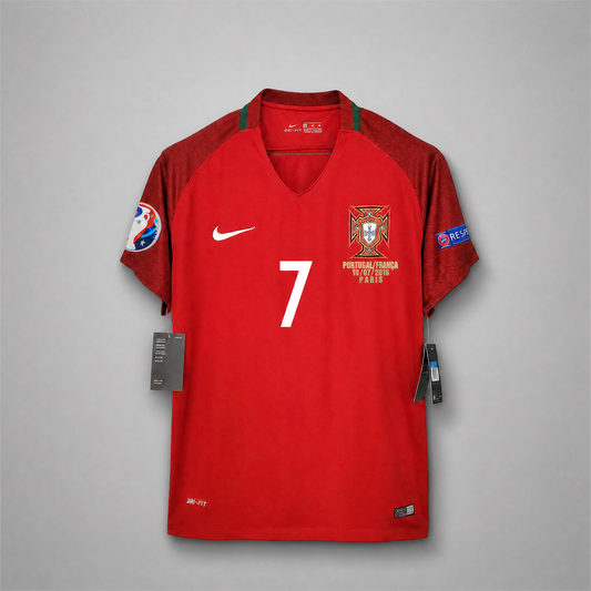 Portugal Maillot Domicile 2016 Victoire Europei
