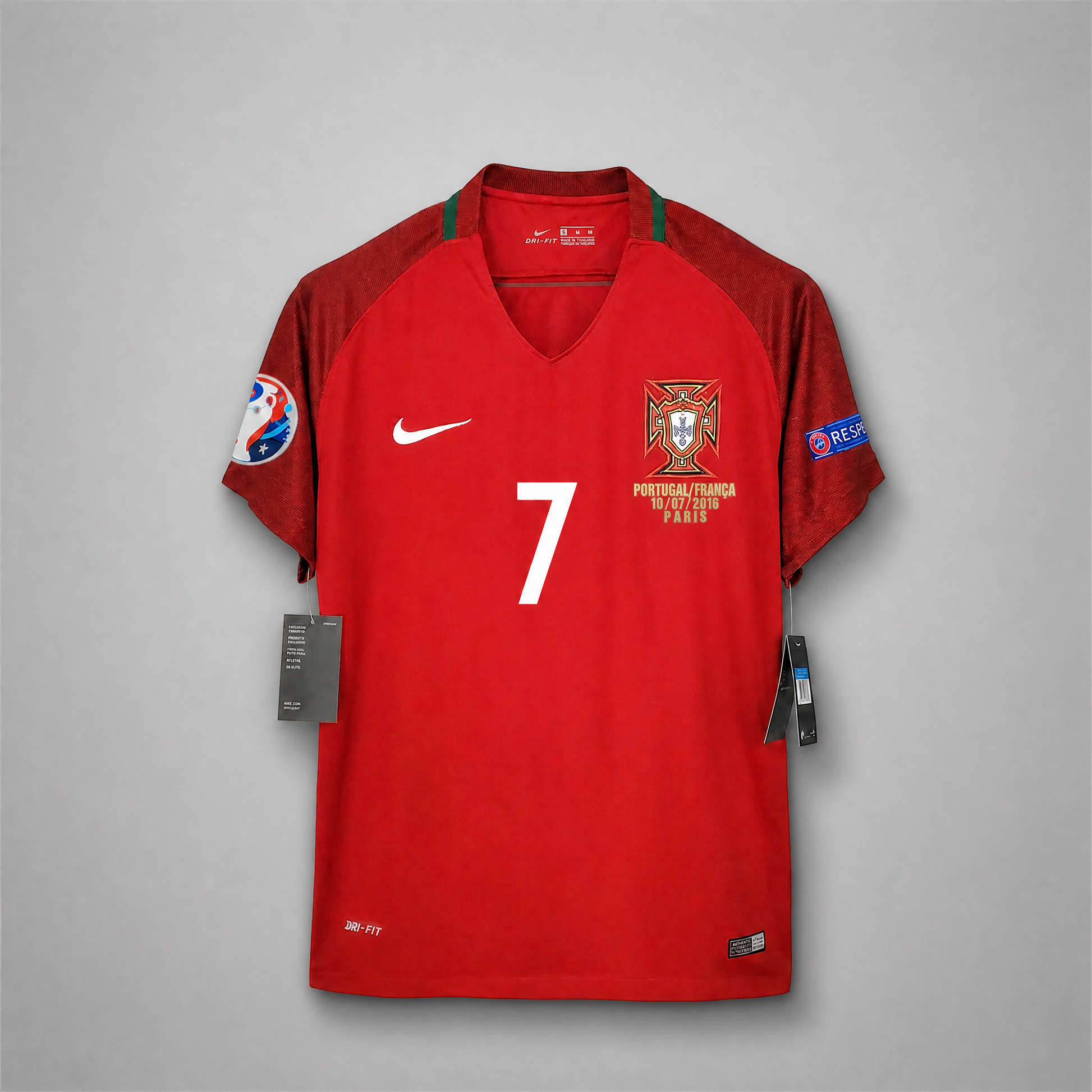 Portugal Maillot Domicile 2016 Victoire Europei