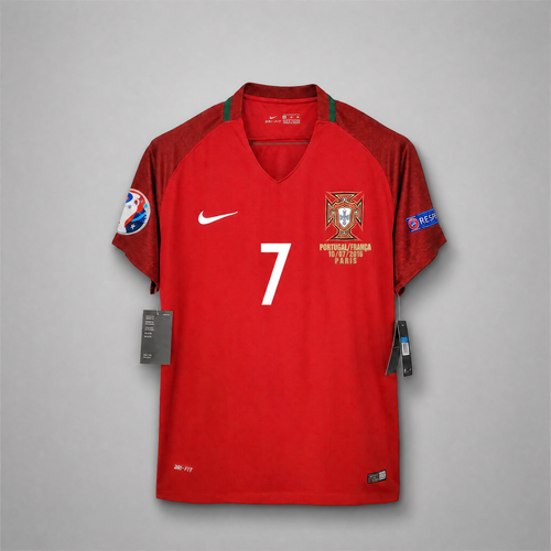 Portugal Maillot Domicile 2016 Victoire Europei