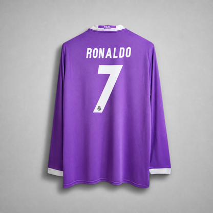 Maillot Cristiano Ronaldo CR7 Real Madrid Extérieur Manches Longues 2017