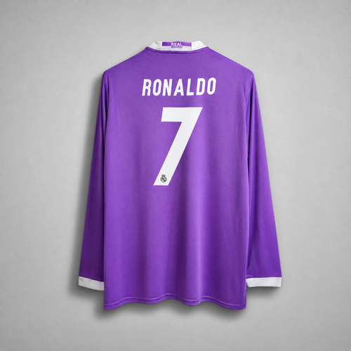 Maillot Cristiano Ronaldo CR7 Real Madrid Extérieur Manches Longues 2017