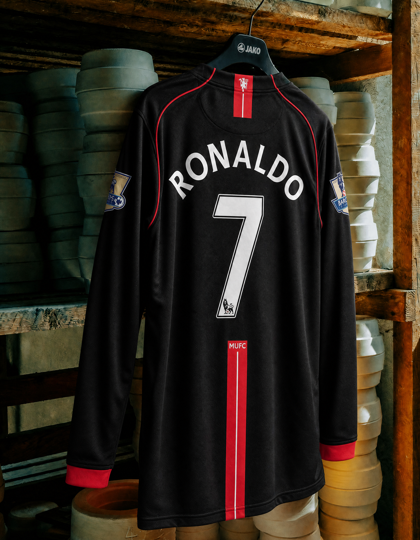 Maillot Cristiano Ronaldo CR7 M. United Extérieur 2008 – vue 4
