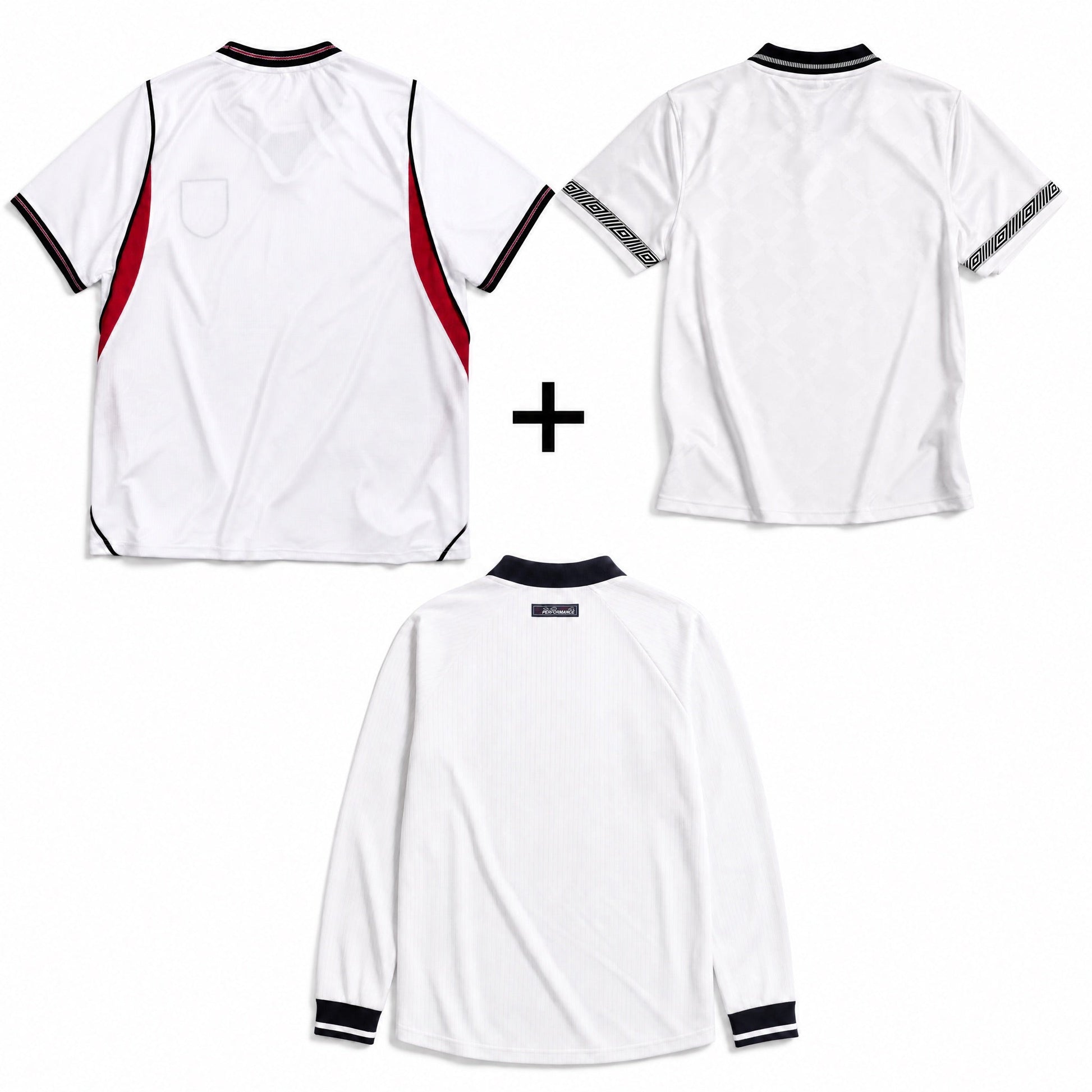 Angleterre Maillot Domicile Manches Longues 1998 + Angleterre Maillot Domicile 1990 + Angleterre Maillot Domicile 2026 – vue 2