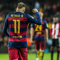 Maillot Neymar Barcelone Domicile Manches Longues Sleeve 2014/15 – vue 3