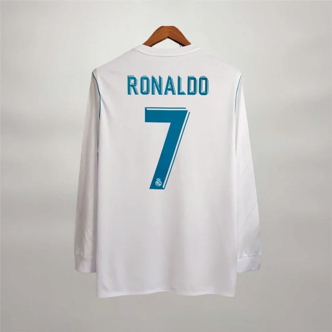 Maillot Cristiano Ronaldo CR7 Real Madrid Manches Longues Domicile 2018
