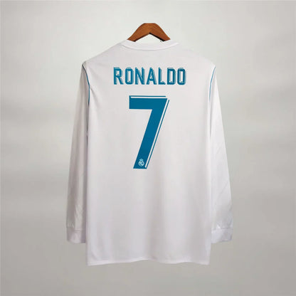 Maillot Cristiano Ronaldo CR7 Real Madrid Manches Longues Domicile 2018