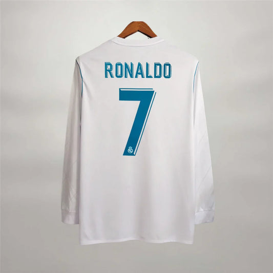 Maillot Cristiano Ronaldo CR7 Real Madrid Manches Longues Domicile 2018