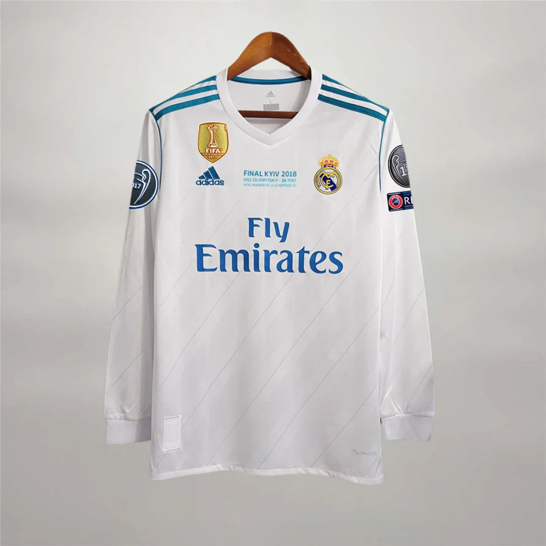 Maillot Cristiano Ronaldo CR7 Real Madrid Manches Longues Domicile 2018 – vue 3