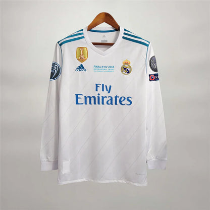 Maillot Cristiano Ronaldo CR7 Real Madrid Manches Longues Domicile 2018 – vue 3