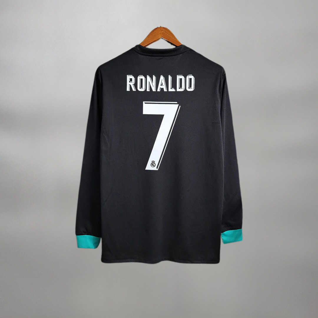 Real Madrid Maillot Extérieur Manches Longues 2017/18 – vue 2