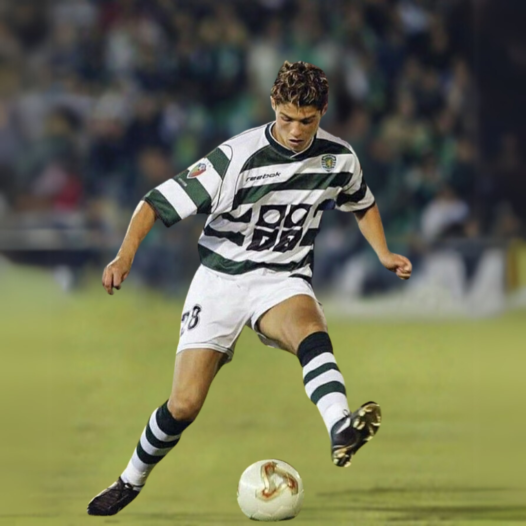 Sporting Lisbona Maillot Domicile 2001/02 – vue 3