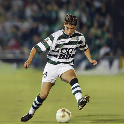 Sporting Lisbona Maillot Domicile 2001/02 – vue 3